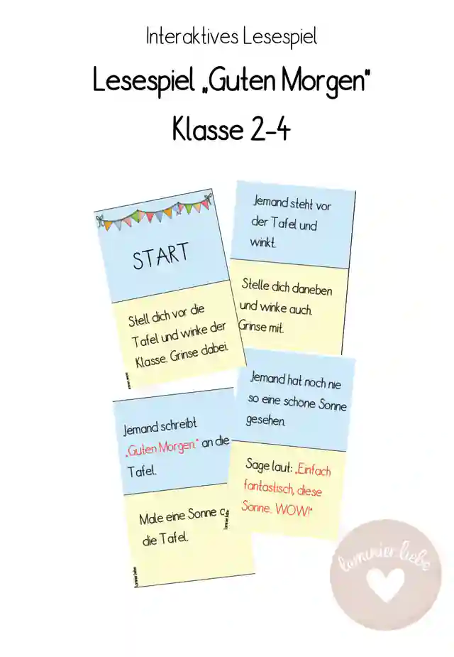 Interaktives Lesespiel: "Guten Morgen!" Klasse 2, 3, 4