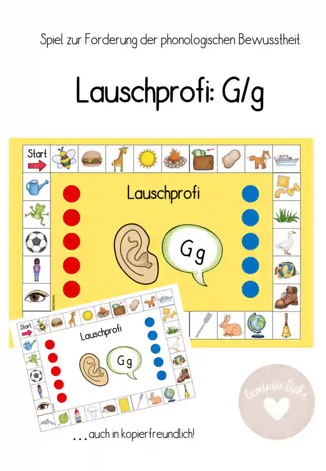 Lauschprofi G/g: Lernspiel zur Förderung der Lautanalyse