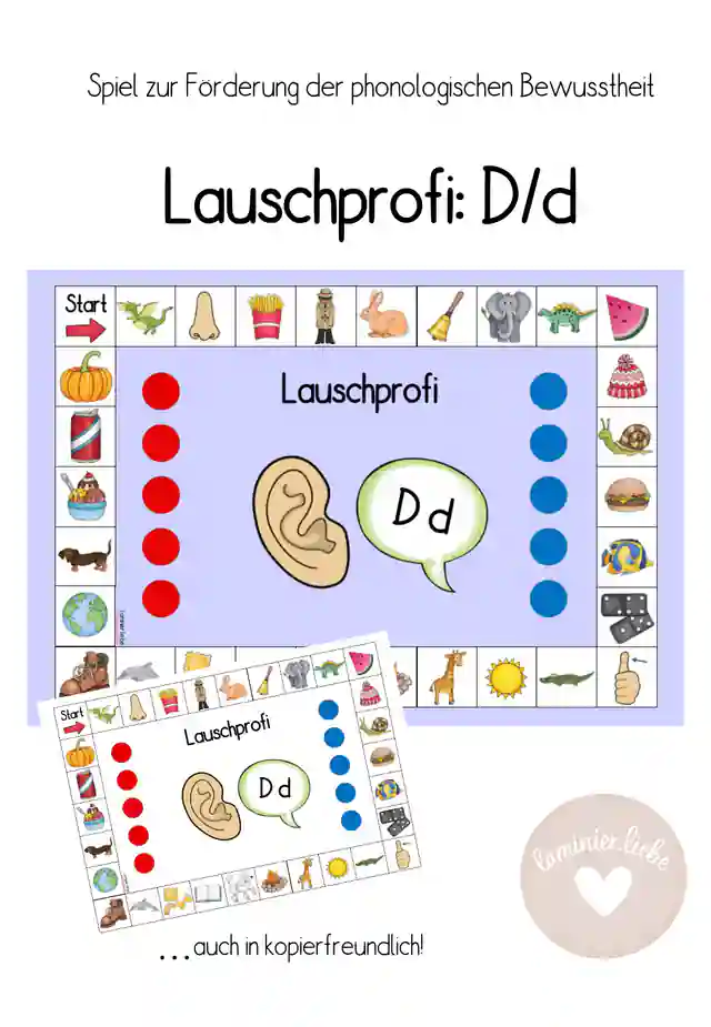 Lauschprofi D/d: Lernspiel zur Förderung der Lautanalyse