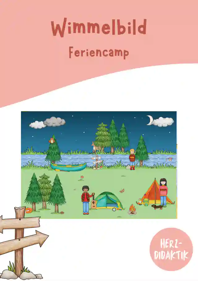 Wimmelbild (Feriencamp)