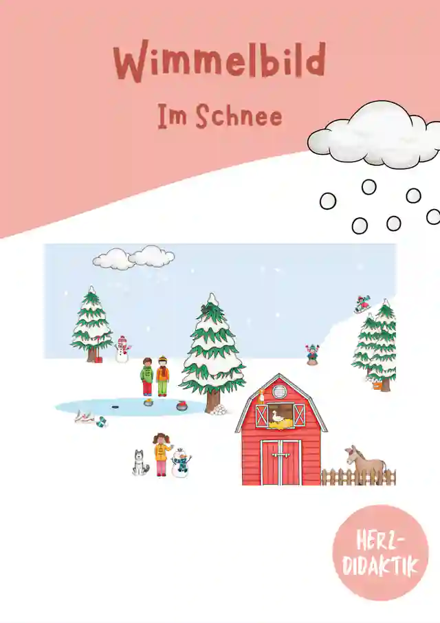 Wimmelbild (im Schnee)