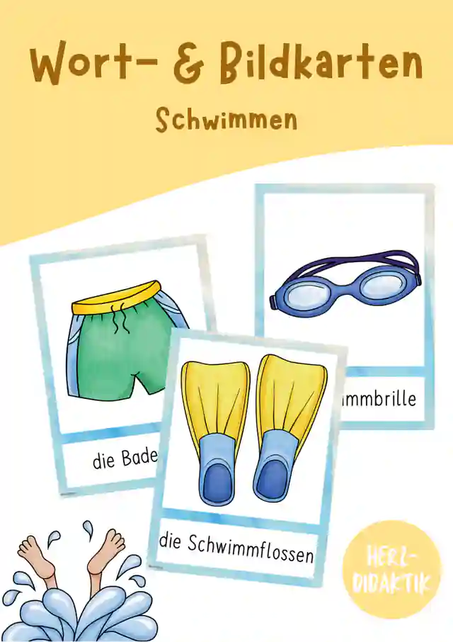 Wort- & Bildkarten (Schwimmen)