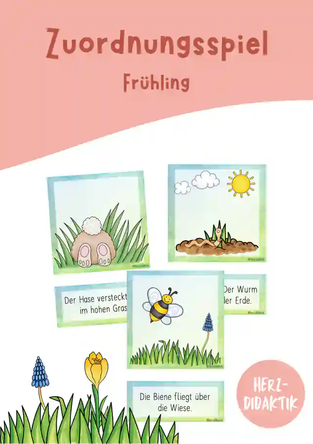 Zuordnungsspiel (Frühling)