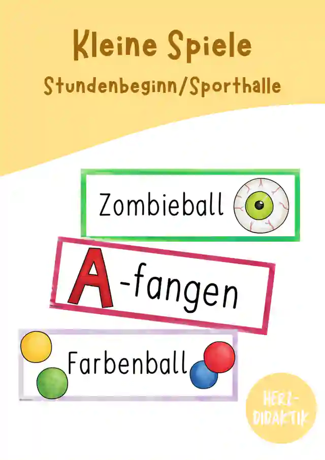 Fangspiele für den Stundenbeginn im Sportunterricht