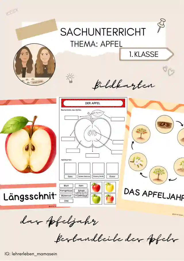 Sachunterricht Grundstufe 1: Der Apfel - Komplettpaket