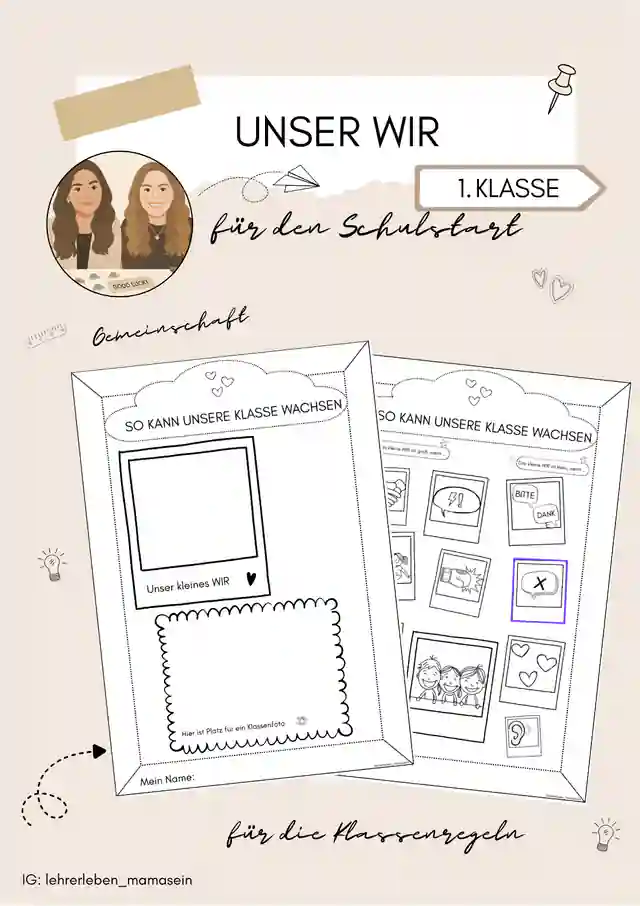 Unser WIR / Klassengemeinschaft stärken 1. Klasse