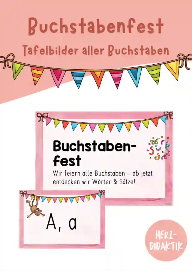 Buchstabenfest - Tafelbilder (Abschluss Klasse 1)