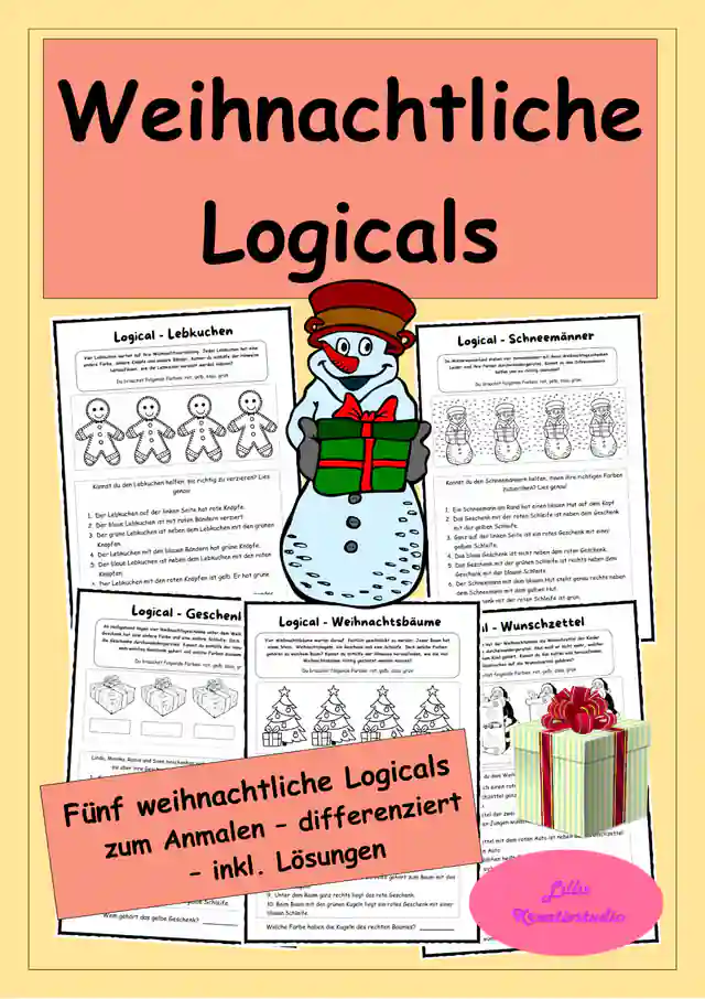 Logicals Weihnachten - Leserätsel - Logikrätsel - DAZ