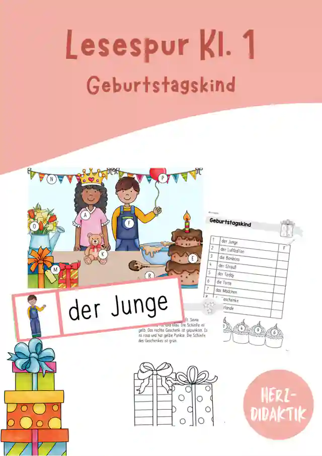 Lesespur - Geburtstagskind (Klasse 1)