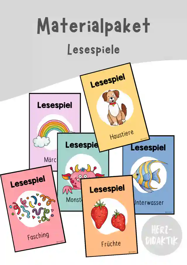Materialpaket - Lesespiele
