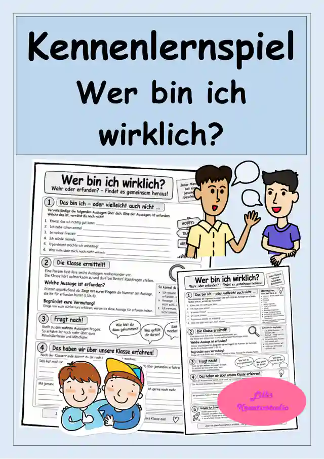 Wer bin ich wirklich? – Kennenlernspiel zum Schulstart - Kennenlernen