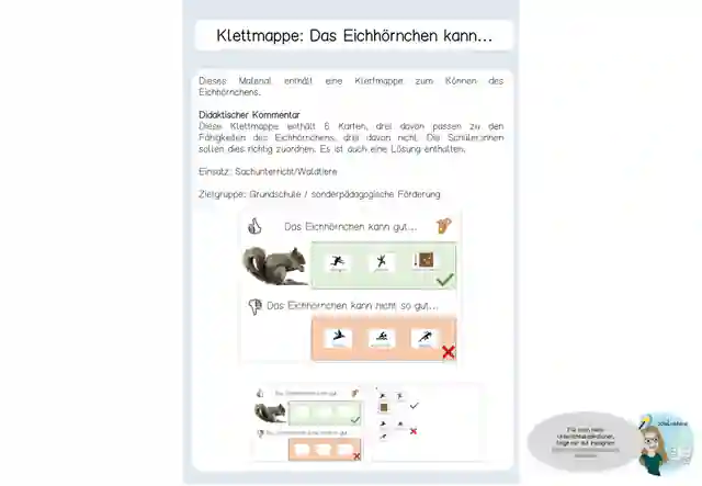 Klettmappe was kann das Eichhörnchen