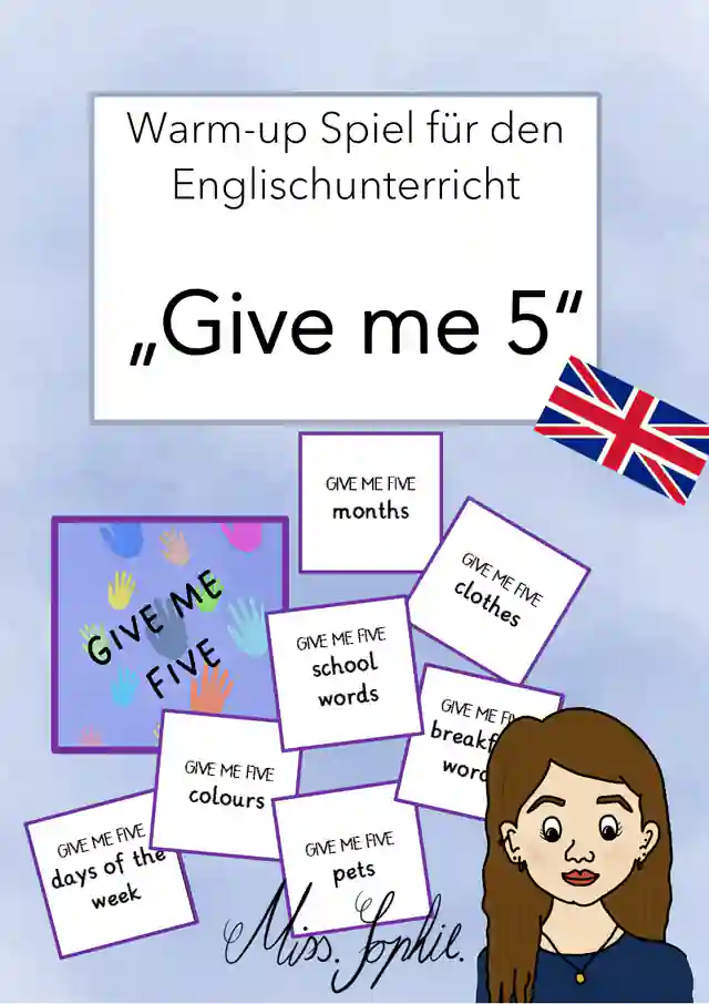 give me 5_Warm-up-Spiel für den Englischunterricht