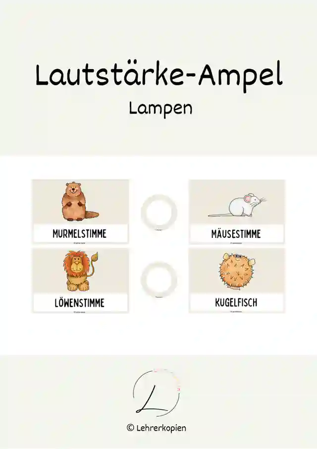 Lautstärke Ampel (mit Vorlage für Lampen)