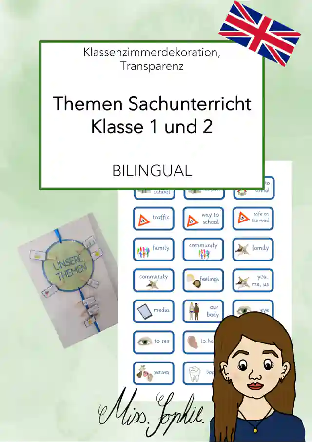 Themen Sachunterricht_Klasse 1 und 2_Bilingual