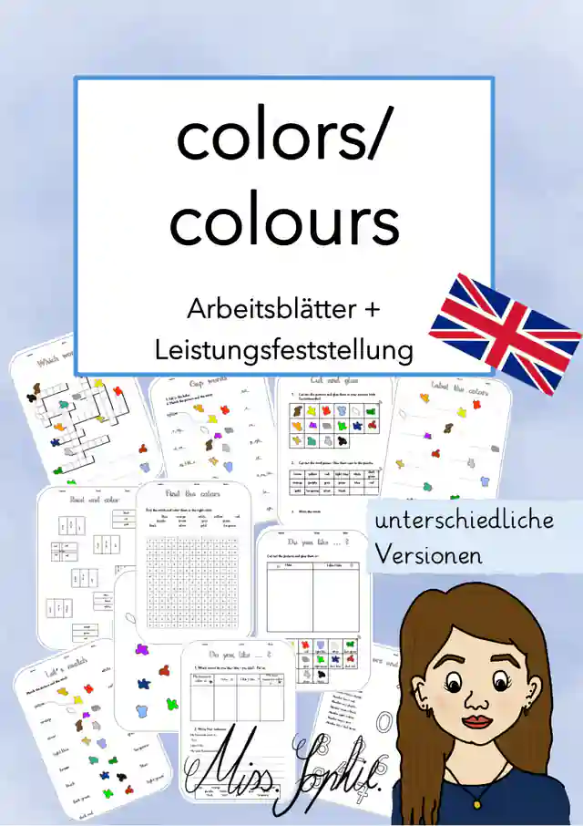 colours_colors_Arbeitsblätter und Leistungsfeststellung