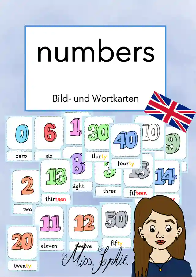 numbers_Bild- und Wortkarten