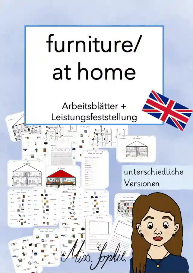 at home_furniture_Arbeitsblätter und Leistungsfeststellung