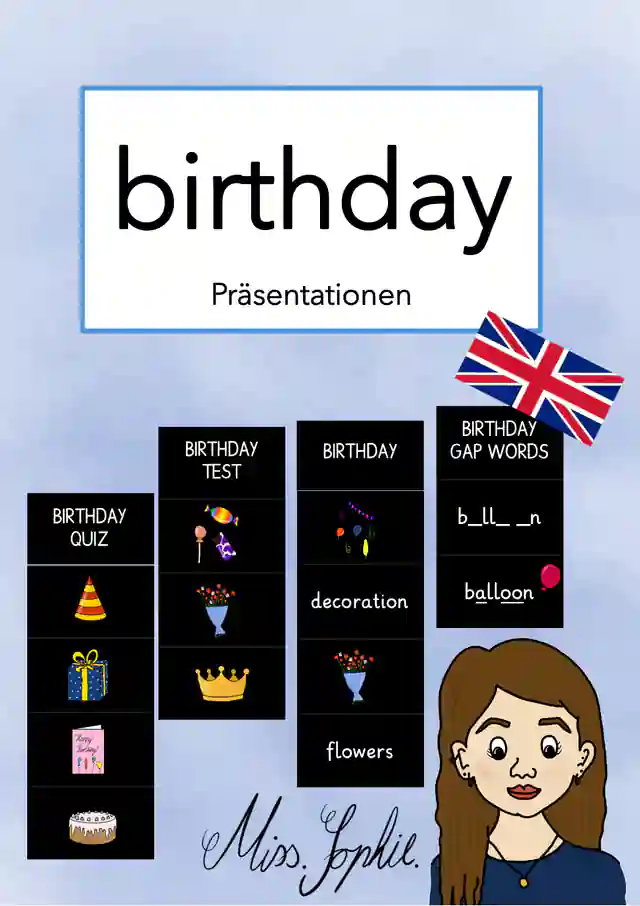 birthday - Präsentationen für den digitalen Unterricht