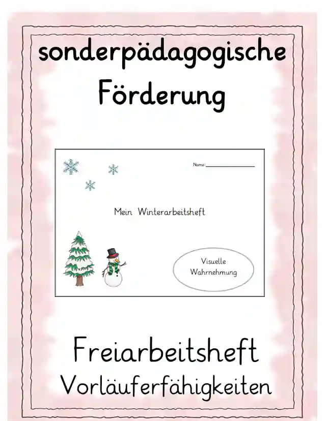 Freiarbeitsheft Vorläuferfähigkeiten