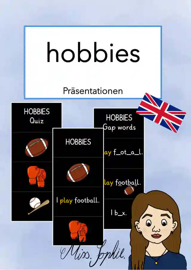 hobbies - Präsentationen für den digitalen Unterricht