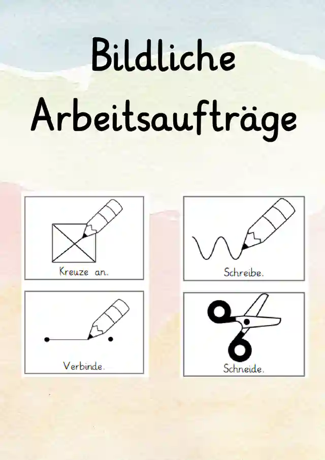 Bebilderte Arbeitsaufträge 