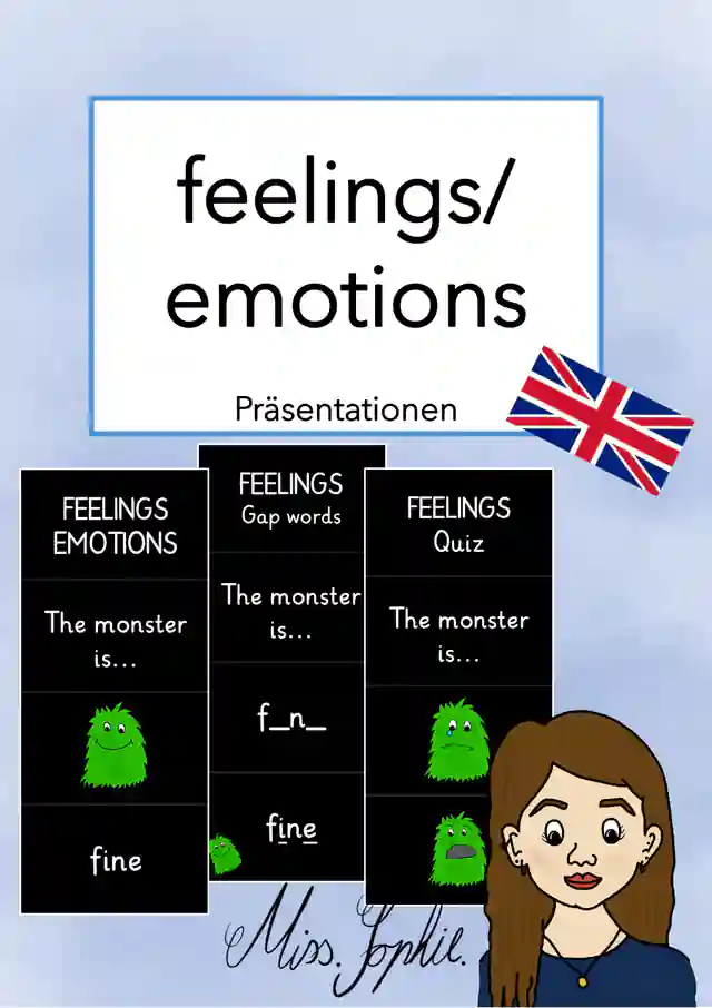 feelings, emotions - Präsentationen für den digitalen Unterricht