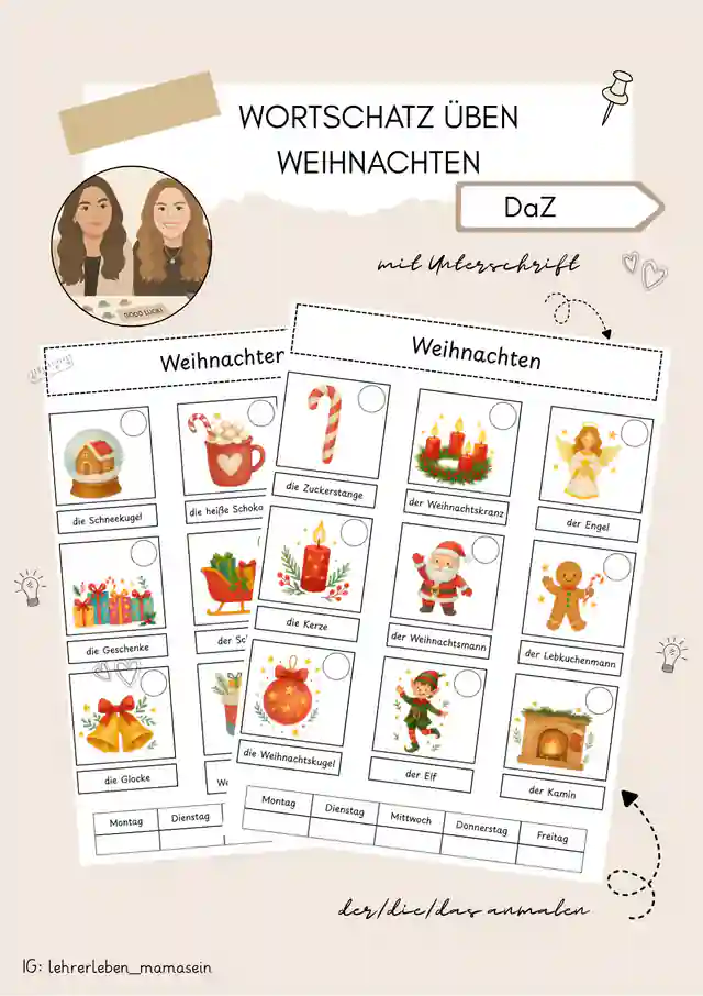 Wortschatz Weihnachten / DaZ