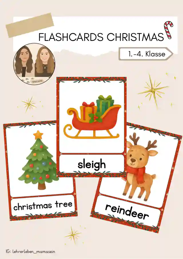 Christmas Flashcards / Weihnachten Bildkarten englisch
