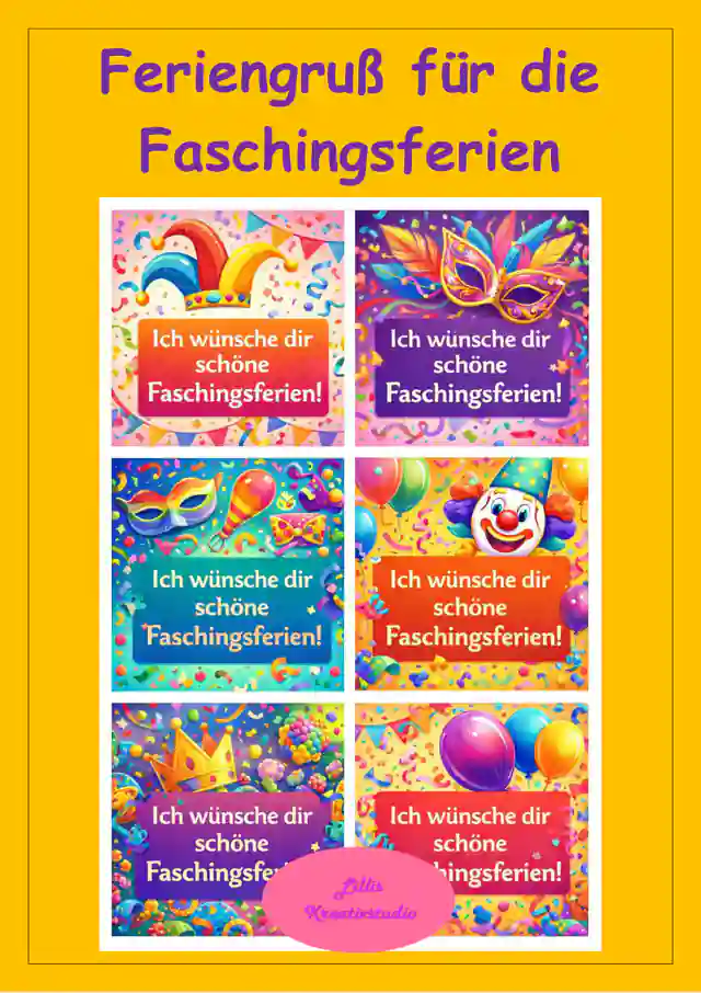 Feriengruß für die Faschingsferien