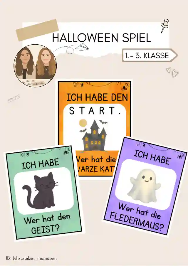 Halloween Spiel / "Ich habe.. Wer hat?.." / deutsche Version