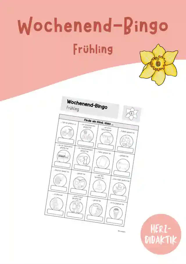 Wochenend-Bingo (Frühling)