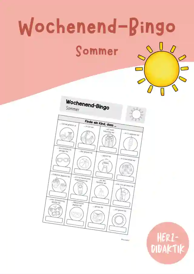 Wochenend-Bingo (Sommer)