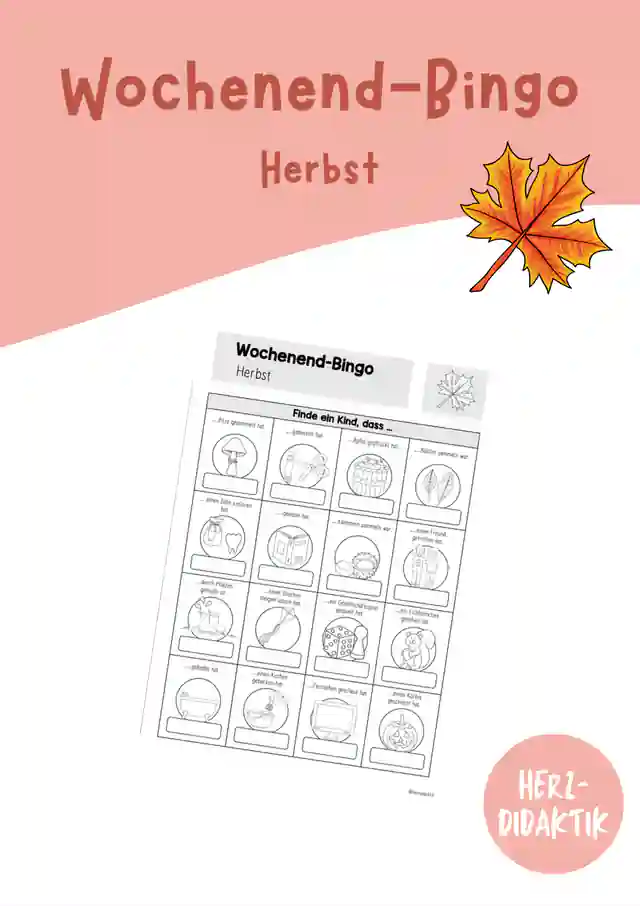 Wochenend-Bingo (Herbst)