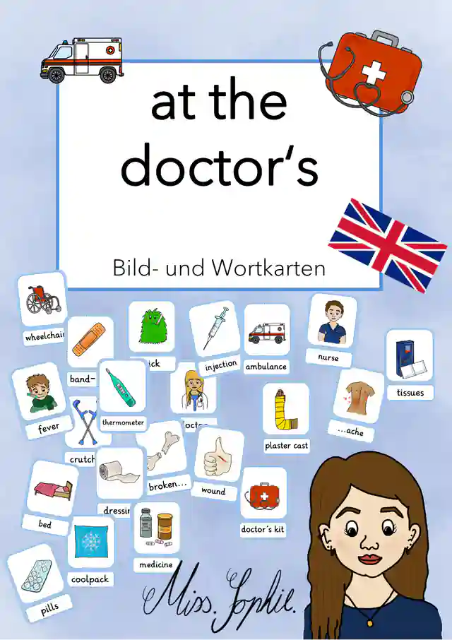at the doctor's_Bild- und Wortkarten