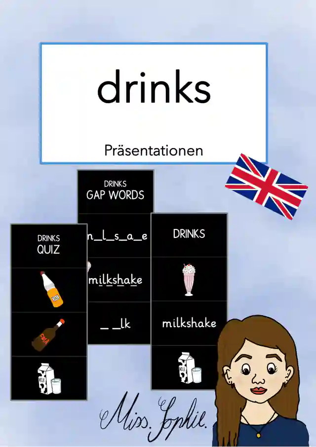 drinks - Präsentationen für den digitalen Unterricht