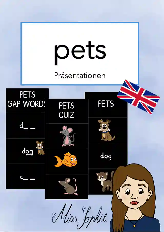 pets - Präsentationen für den digitalen Unterricht