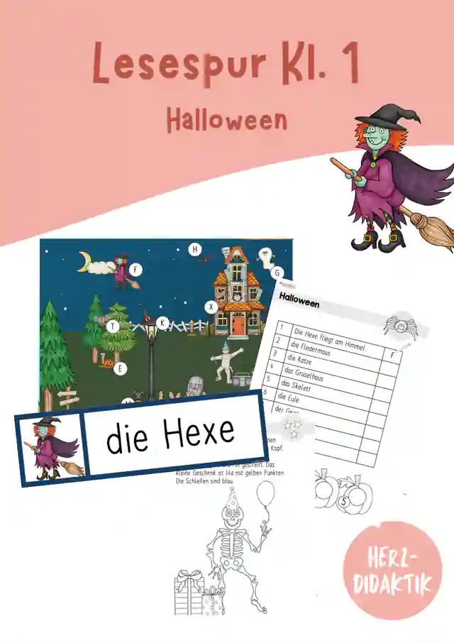 Lesespur - Halloween (Klasse 1)