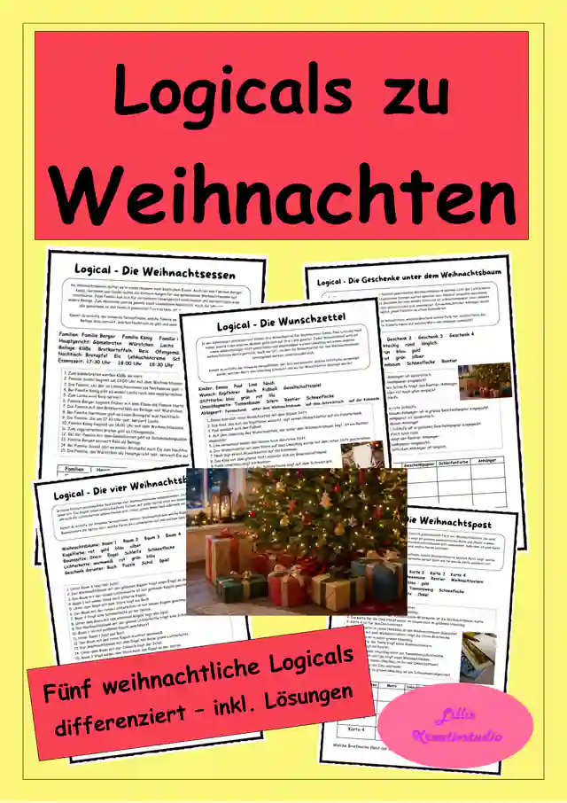 Logicals zu Weihnachten - Leserätsel - Logikrätsel