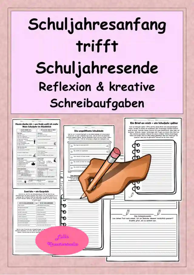 Schuljahresanfang trifft Schuljahresende – Reflexion & kreative Schreibaufgaben