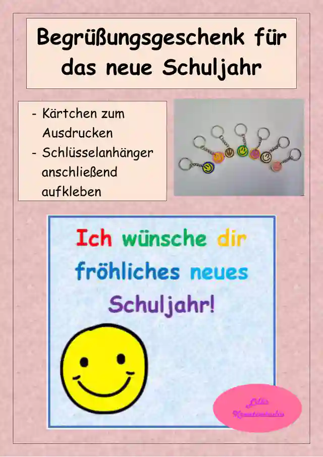 Schulstart - Willkommensgruß / Begrüßungsgeschenk für das neue Schuljahr