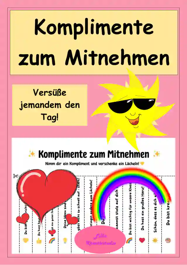 Komplimente zum Mitnehmen - Wertschätzungen für ein positives Klassenklima
