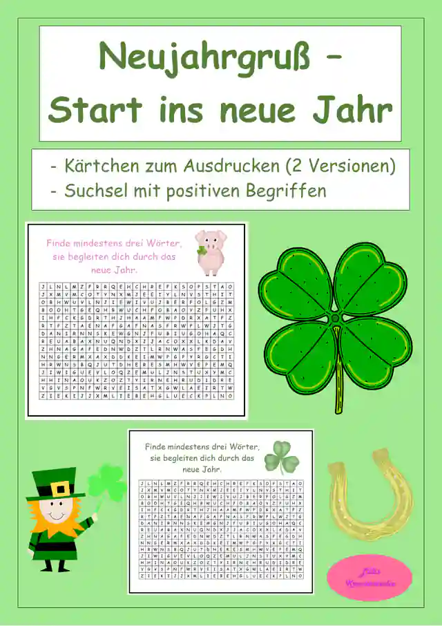 Neujahrsgruß - Wünsche für das neue Jahr