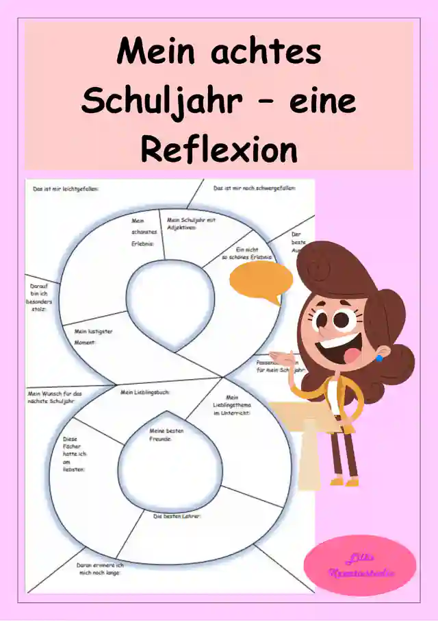 Reflexion zum Schuljahresende : Mein achtes Schuljahr - Schreiben und Zeichnen