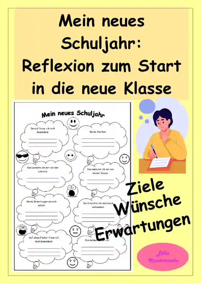 Mein neues Schuljahr - Reflexion zum Schulstart