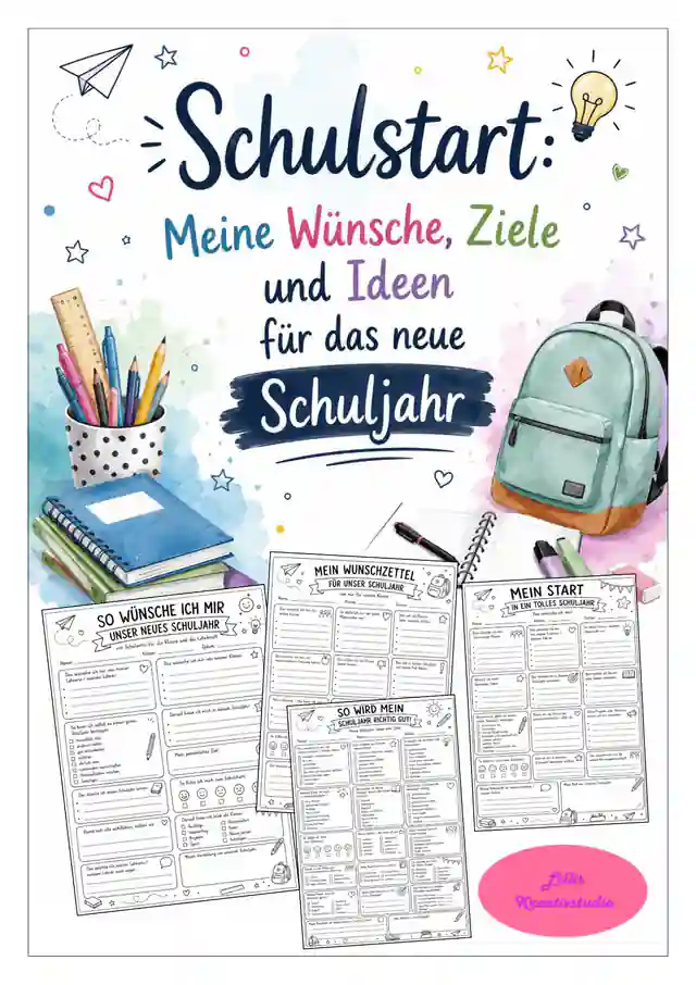 Schulstart: Meine Wünsche, Ziele und Ideen für das neue Schuljahr
