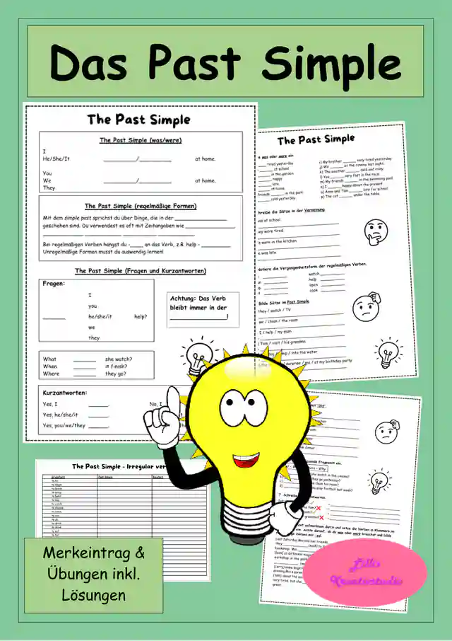 The Past Simple - Merkeintrag, Übungen, Irregular verbs