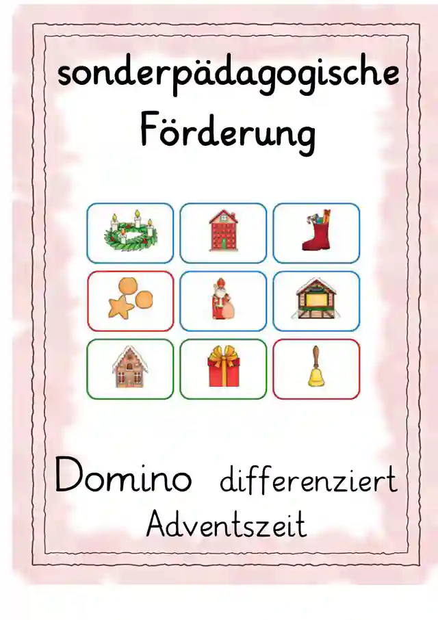 sonderpädagogische Förderung Domino Advent