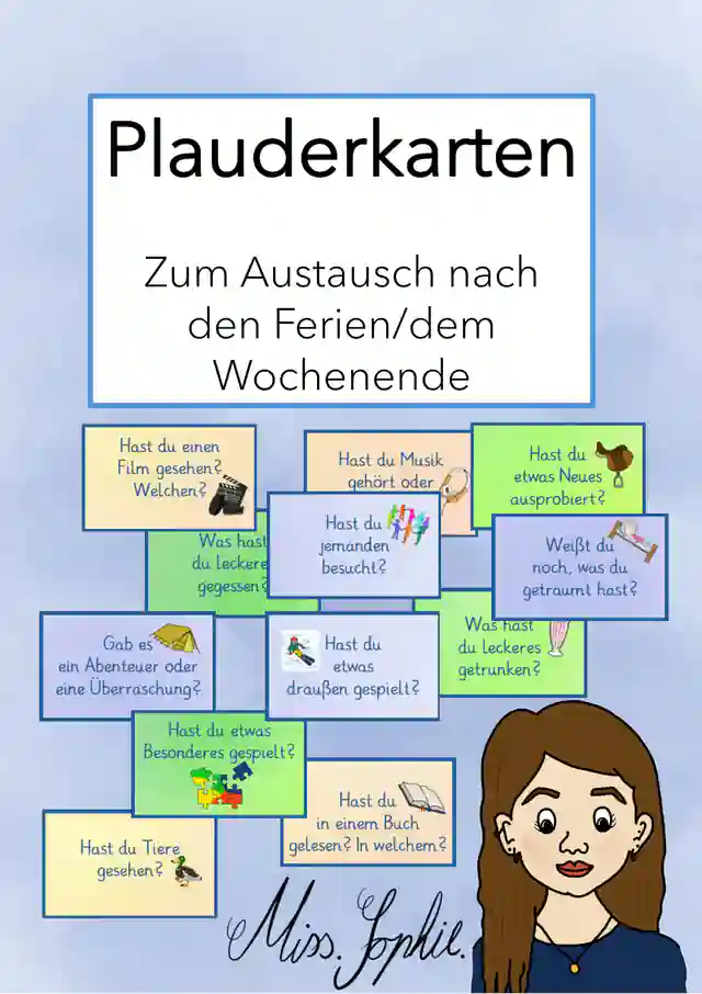 Plauderkarten für den Erzählkreis