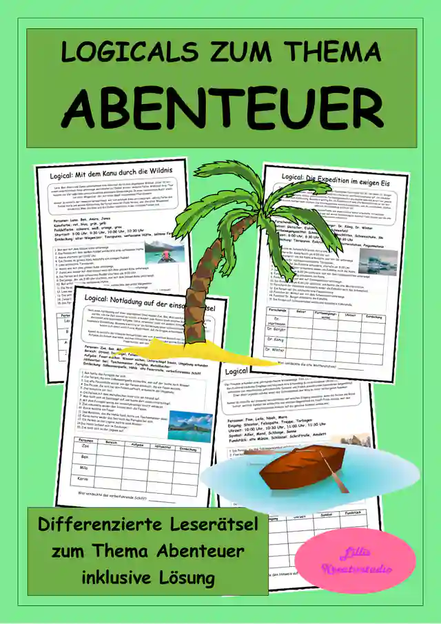 Logicals zum Thema Abenteuer - Leserätsel - Logikrätsel